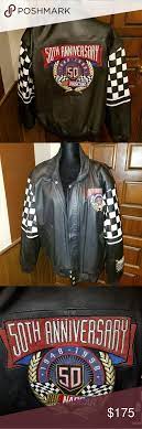 Sold Nascar 50th Anniversary Leather Jacket Leather Jacket Revival Clothing Jackets