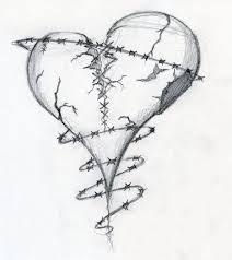 Broken Heart By Dravek On Deviantart Broken Heart Drawings Broken Heart Tattoo Heart Drawing