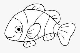 Fish coloring pages for kids. Fish Clipart Black And White Png Nemo Black And White Free Transparent Clipart Clipartkey