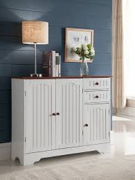 giada 3 door accent cabinet white