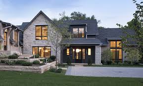 Exterior Finishes Metal Roof Blonde Stone Wood Metal House Designs Exterior House Exterior Modern Farmhouse Exterior