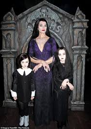 Brooke Shields shows off her Addams Family Values with her kids for  Halloween