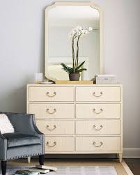 Bernhardt Natalie Raffia Dresser Mirror Bernhardt Furniture Furniture Cream Bedroom Furniture