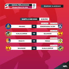 Partai final piala aff 2018 sendiri akan digelar dengan sistem kandang tandang. Jadual Siaran Ulangan Shopee Piala Fa Malaysian Football League Facebook
