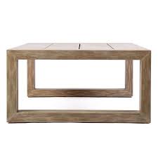 The palm beach sofa, loveseat, and chairs, were crafted with extra wide arms providing extra comfort. Palm Beach Modern Outdoor Light Wood Coffee Table Eurway