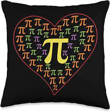 Amazon.com: Teacher Gifts Math Gifts Designs Pi Day Rainbow Heart Math LGBT  Gay Lesbian Pride Gift Throw Pillow, 16x16, Multicolor : Home & Kitchen