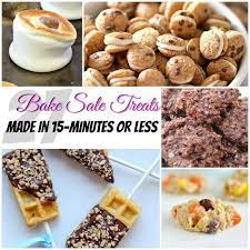 27 Bake Sale Treats Made In 15 Minutes Or Less Bake Sale Treats Bake Sale Recipes Bake Sale Packaging