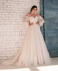 Svadebnoe Plate Blush Wedding Gown Wedding Dress Long Sleeve Ivory Wedding Gown