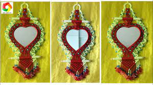 How To Make Macrame Mirror Wall Hanging New Design 5 Wall Piece Using Mirror Macrame Mirror Hd Macrame Mirror Wall Hanging Designs Macrame Toran