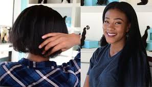 Nowadays, the market has numerous types of hair extensions for super short hair. How To Blend Clip In Kinky Straight Hair Extensions With Short Hair A V E R A