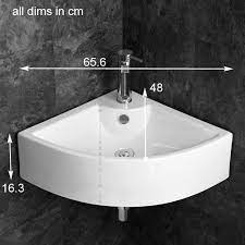 Therefore, the standard size for the bathroom is a bit smaller. Modern Large 660mm Prato Corner Bathroom Wash Basin Wall Mounted Sink