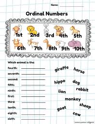 Ordinal numbers and words worksheets for preschool and kindergarten. Ordinal Numbers Fourth Grade Exercises Activities Writing Edigo