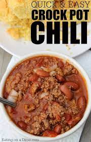 Quick And Easy Crockpot Chili Recipe Try This Easy Slow Cooker Chili Recipe Slow Cooker Chili Recipe Chili Recipe Crockpot Slow Cooker Chili Easy