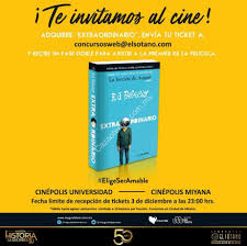 Este libro es extraordinario por varias razones: Boletos Gratis Para La Pelicula Extraordinario Si Compras El Libro En El Sotano