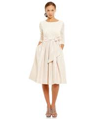 Jessica Howard Petite 3 4 Sleeve Lace Taffeta Party Dress Taffeta Party Dress Petite Party Dress Empire Waist Cocktail Dresses