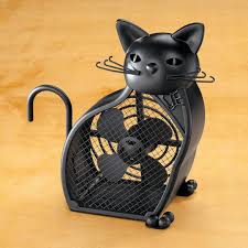 Black Cat Fan Cat Fan Table Fan Walter Drake Blackcats Cat Accessories Black Cat Cat Decor