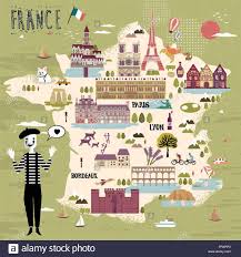 Die schönsten hotspots des landes. Entzuckende Frankreich Reise Karte Mit Sehenswurdigkeiten Und Spezialitaten Vektor Abbildung Bild 100778331 Alamy Frankreich Reisen Reise Geschenke