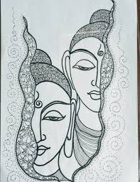 Couple Pic Buddha Art Drawing Mandala Art Lesson Mandala Design Art