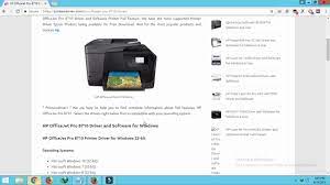 Hence, it can be said that a hp printer driver helps to connect the device to the computer. Hp Officejet Pro 8710 Driver And Software For Windows Mac Youtube