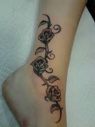 Ankle Rose Vine Tattoo Google Search Tatuagens Femininas Delicadas Tatoo Tatuagens