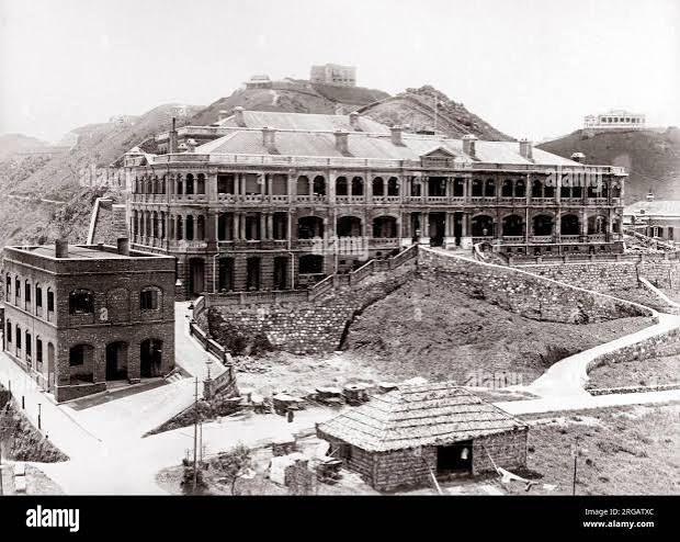 c.1880s China - hotel on The Peak Hong Kong Stock Photo - Alamy