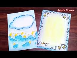 Easy Border Design On Paper How To Decorate Front Page Of File Border Design For School Project Youtube Paper Design Border Design Page Borders Design