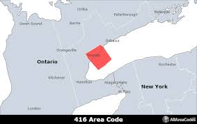 416 Area Code Location Map Time Zone And Phone Lookup