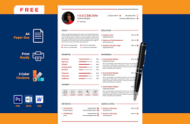 Free Portfolio Cv Resume Template In Word Resumekraft