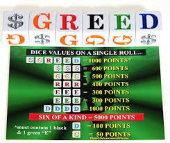 Greed is an easy to play dice game. Buy Greed Dice Game Bundle Of 4 Identical Games Online At Low Prices In India Amazon In