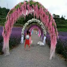 Wisteria.com is tracked by us since april, 2011. Home Fashion Artificial Hydrangea Party Romantic Wedding Decorative Silk Garlands Of Artificial Flowers Silk Wisteria Home Decor Artificial Dried Flowers Aliexpress