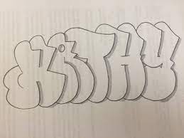 How To Draw Graffiti Letters - How To Draw Kathy Is Graffiti Bubble  Letters...https://Www.youtube.com/User/Kazerone1 | Facebook