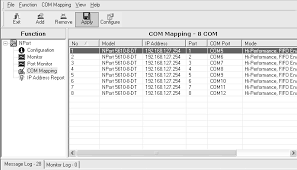 Instead, select an nport 5110 with . Moxa Com