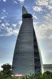 It is 310 m (1,017 ft) tall, has 55 floors, and is shaped to represent a sprouting bamboo shoot. The Menara Telekom Building Kuala Lumpur Malaisia Building Skyscraper Architecture