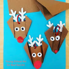 Easy Origami Reindeer For Preschool Red Ted Art Make Crafting With Kids Easy Fun Christmas Paper Crafts Origami Easy Christmas Origami
