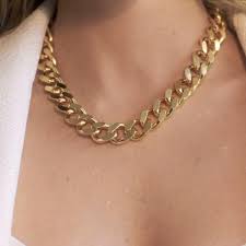 Chain necklaces from zales are the perfect anytime accessory. Thea Chain Necklace Outfit Chunky Gold Necklaces Chain Necklace Womens