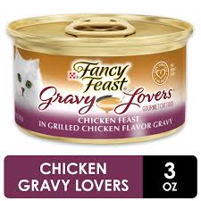Can cats eat shrimp chips? Fancy Feast Gravy Wet Cat Food Gravy Lovers Turkey Feast In Roasted Turkey Flavor Gravy 3 Oz Can Walmart Com Walmart Com