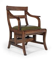 Installing a decorative rail down a staircase. Unusual Combination Library Chair Furniture And The Decorative Arts 2016 05 10 Realized Price Eur 2 500 Dorotheum