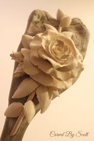 Hand Carved Wood Roses Carved By Scott Wedding Gifts Art Collections And Special Occasions Taking Custom Or Flower Carving Wood Carving Art Wooden Roses
