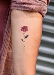 Check out these amazing must have rose tattoos: Trendy Rose Tattoo Designs For Your Desire About Floral Tattoo Women Fashion Lifestyle Blog Shinecoco Com Small Rose Tattoo Tiny Rose Tattoos Rose Tattoo Design