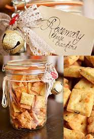 Rosemary Cheese Crackers Homemade Food Gifts Christmas Food Gifts Edible Christmas Gifts