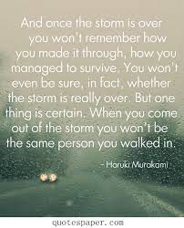 When You Come Out Of The Storm Motivational Quotes Quotable Quotes Inspirational Quotes Quotes