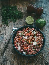 Quinoa Et Lentilles Cuits En Salade Recette Salade Quinoa Lentilles Recettes De Cuisine Salade