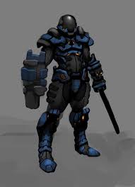 Police Officer In Independent Space Sci Fi Armor Sci Fi Sci Fi Characters