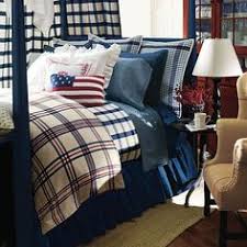 Marlite blocks in a lighter color or a handsome woodgrain on the accent wall will create visual interest in a larger bedroom's decor. 11 Best Americana Farmhouse Guest Bedroom Ideas Guest Bedroom Americana Bedroom Patriotic Bedroom