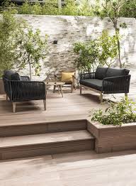 tuintrend loungeset bekleding covering naturel donkere chique lounge karwei hotel hout with wood dark m tuin vlonder tuin achtertuinlandschappen