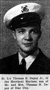 The Depoy Brothers and Cousins** Three sons and three grandsons of  Oscar&Della were in service. Oscar Arl & Della Florence Rinebarger Depoy  ------1900 Raymond Elmer ------------1923 **Richard Burrel **------1904  Thomas Roscoe ------------1926 **