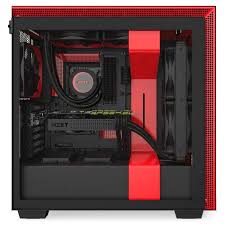 Reinforced tubing for greater durability. Nzxt H710 Midi Atx Tower Black Red Computer Components Covers For Desktop Pc