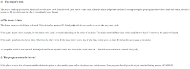 After skimming through that 30+ post blackjack thread a couple minutes ago, i decided i would write this post, to finally lay down the law on what the deal is with blackjack. Solved I Need Help With C Language Project 1 A Simplif Chegg Com