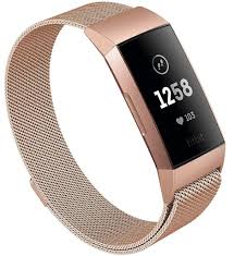 fitbit charge 3 rose gold metallic strap fitbit strap fitbit fitbit charge