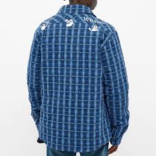 Maybe you would like to learn more about one of these? Off White Padded Flannel Check Shirt Jacket Blue End